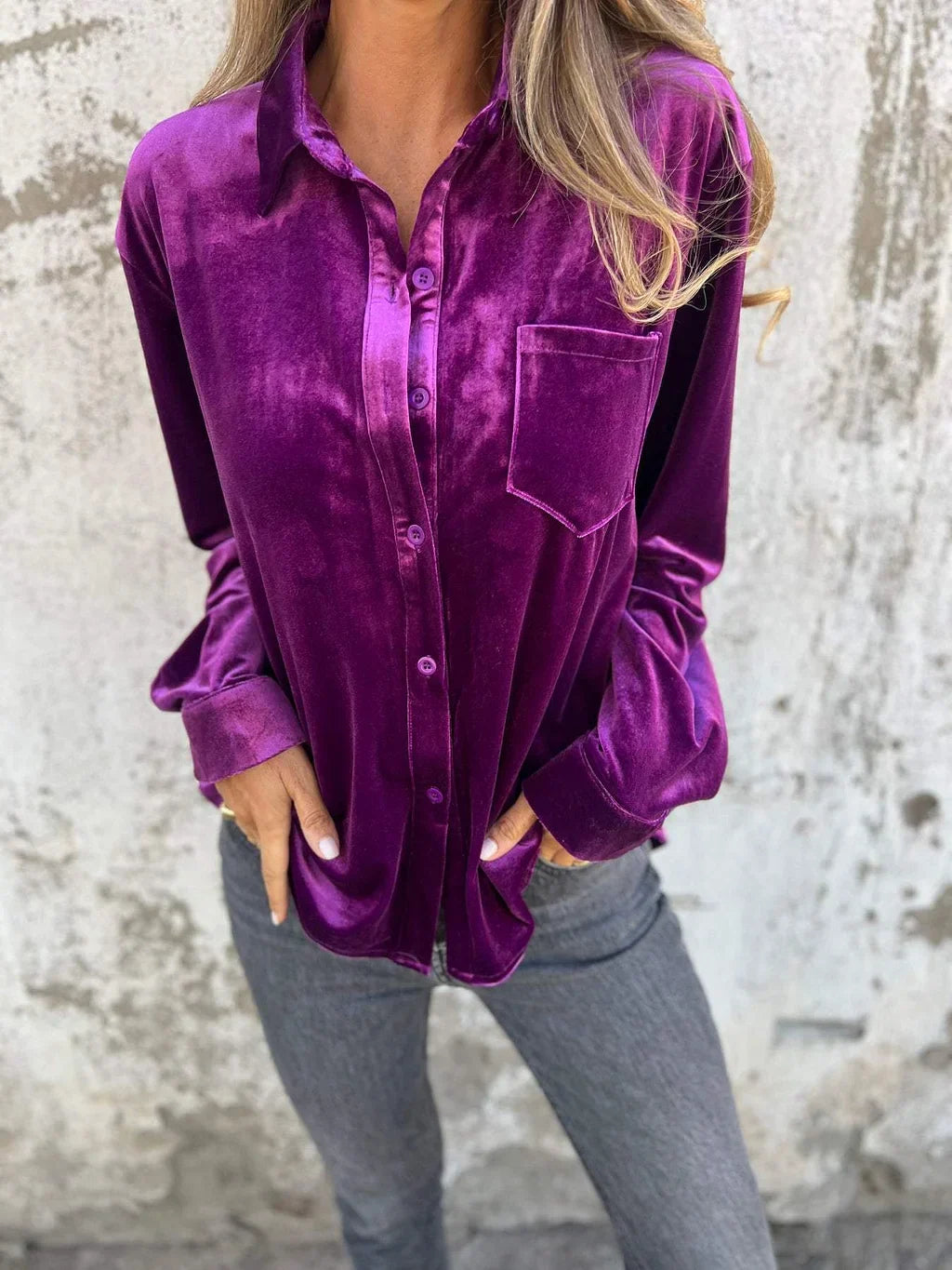 MARIANNE – VELVET BLOUSE