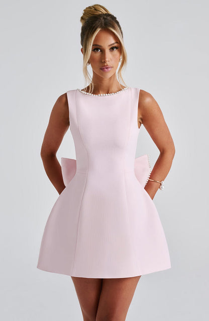 Carrie Mini Dress - Blush Dress Babyboo Fashion Premium Exclusive Design