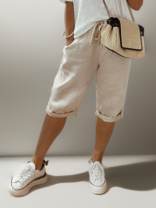 Beatrice | Drawstring trousers with side pockets