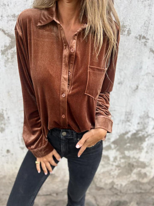 MARIANNE – VELVET BLOUSE