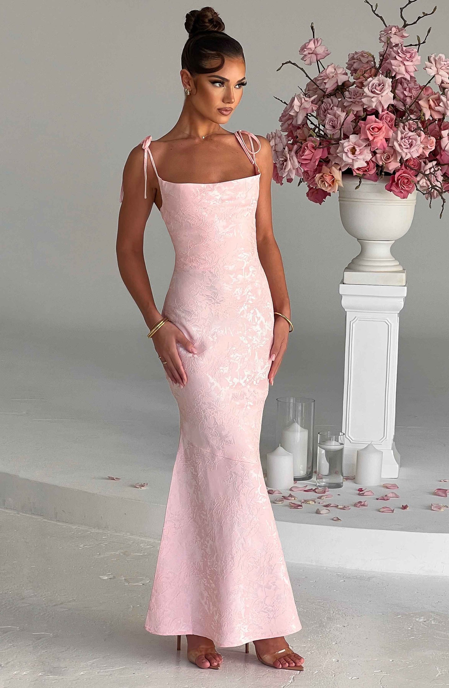 Whitney Maxi Dress - Blush Dress Babyboo Fashion Premium Exclusive Design