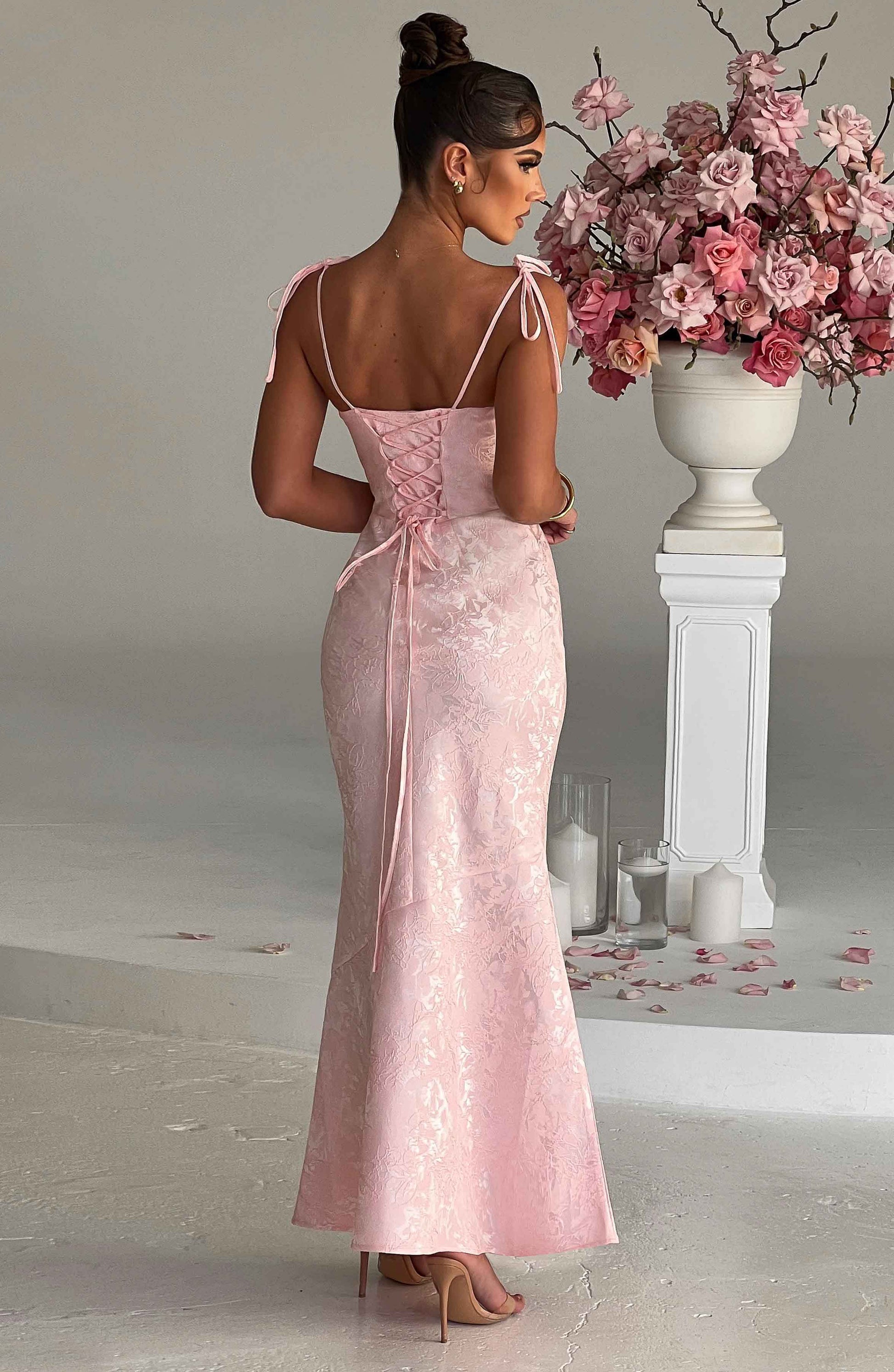 Whitney Maxi Dress - Blush Dress Babyboo Fashion Premium Exclusive Design